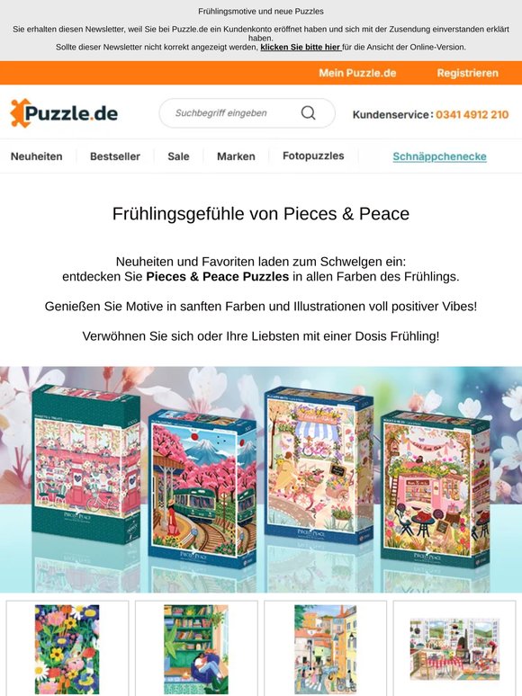 Frühlingsmotive und neue Puzzles