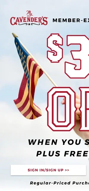 MY CAVENDER'S MEMBER-EXCLUSIVE ONLINE OFFER | $30 OFF WHEN YOU SPEND $200+ PLUS FREE SHIPPING | SIGN IN/SIGN UP