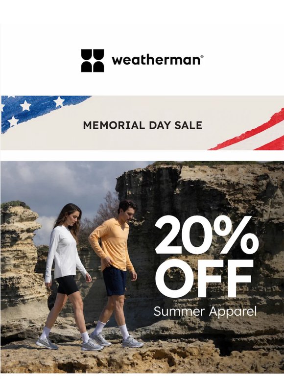 Save 20% On Summer Apparel
