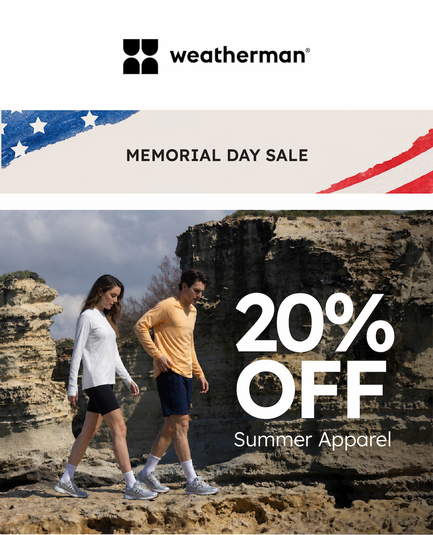 Memorial Day Sale: 20% OFF Apparel