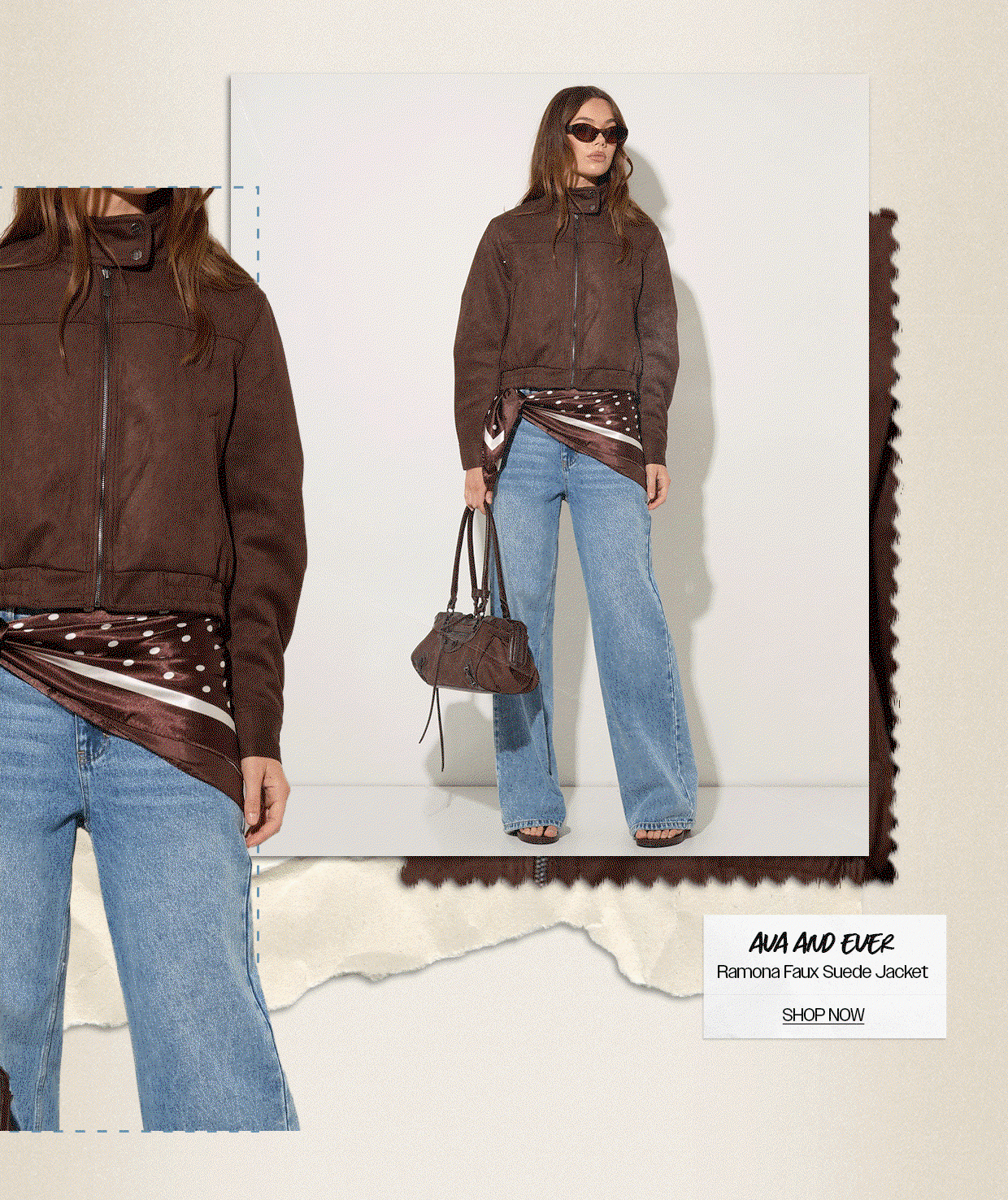 Ava And Ever Ramona Faux Suede Jacket