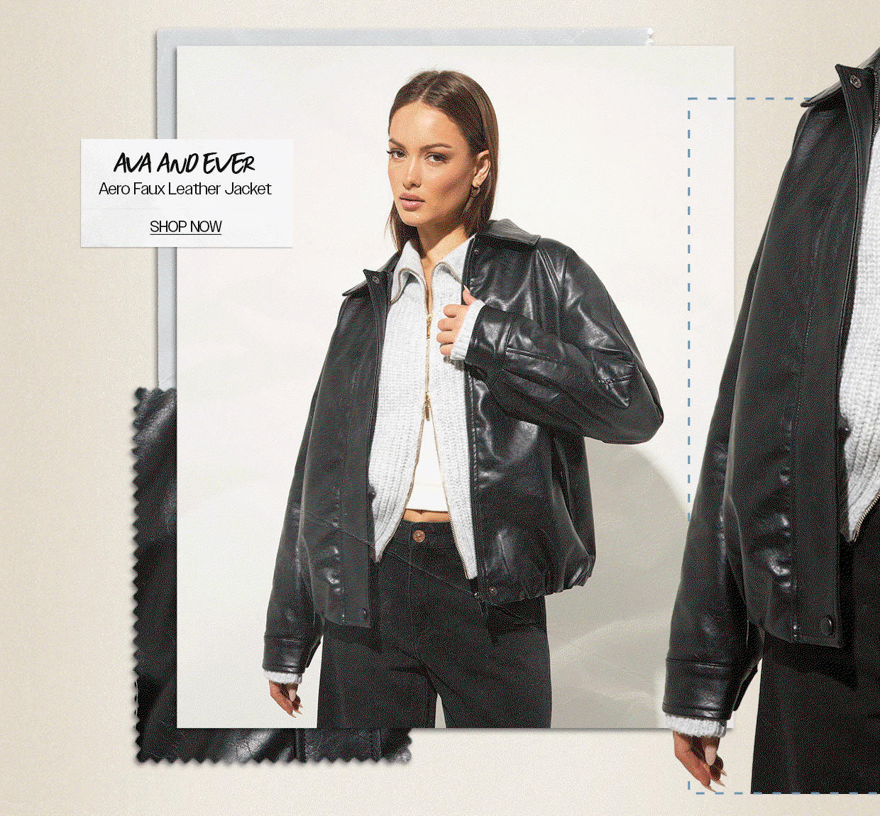 Ava And Ever Aero Faux Leather Jacket