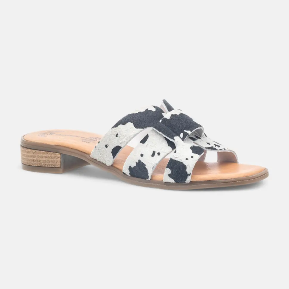 Mules Femme en cuir noir