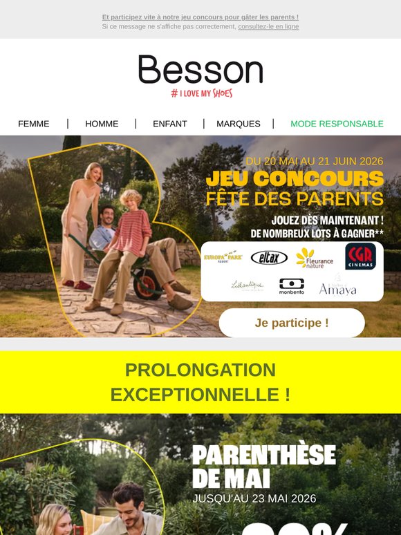 Prolongation exceptionnelle de notre Parenthèse de mai ! 🌿☀️