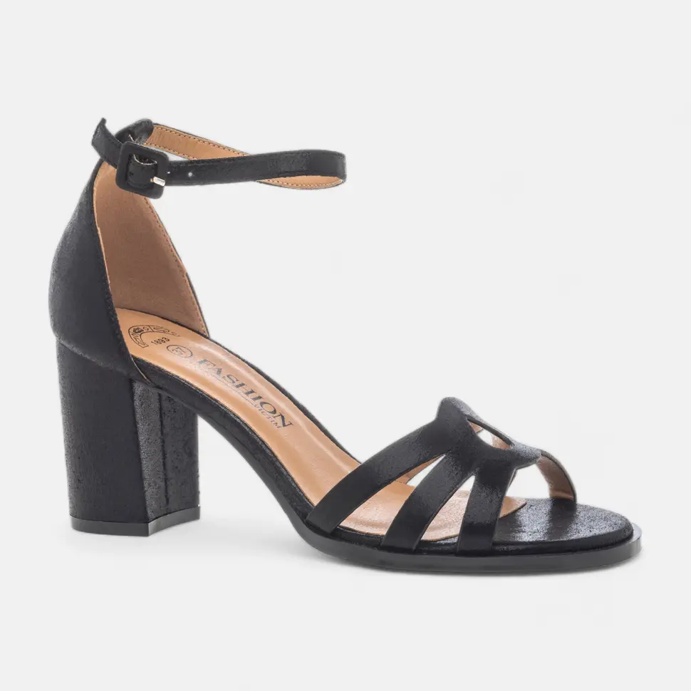 Nu-pieds à talon Femme noir