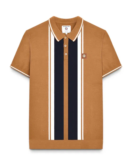Greco Striped SS Knit Polo