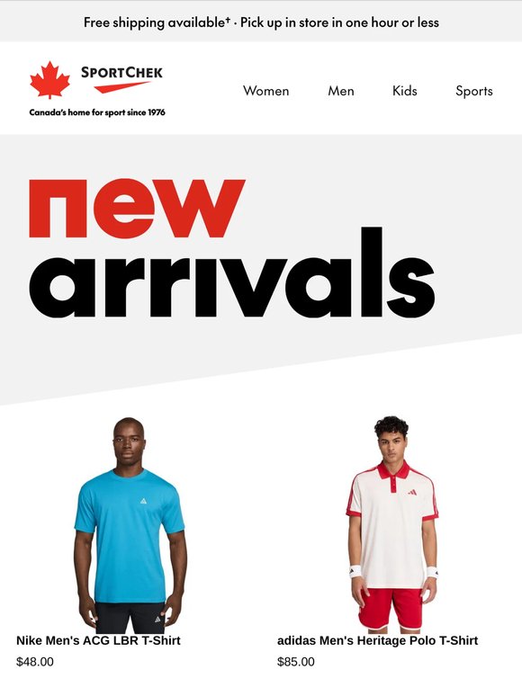 See what's new at Sport Chek