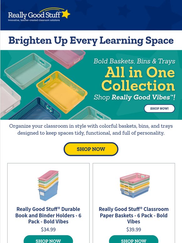 Bright storage your classroom will love 🌈