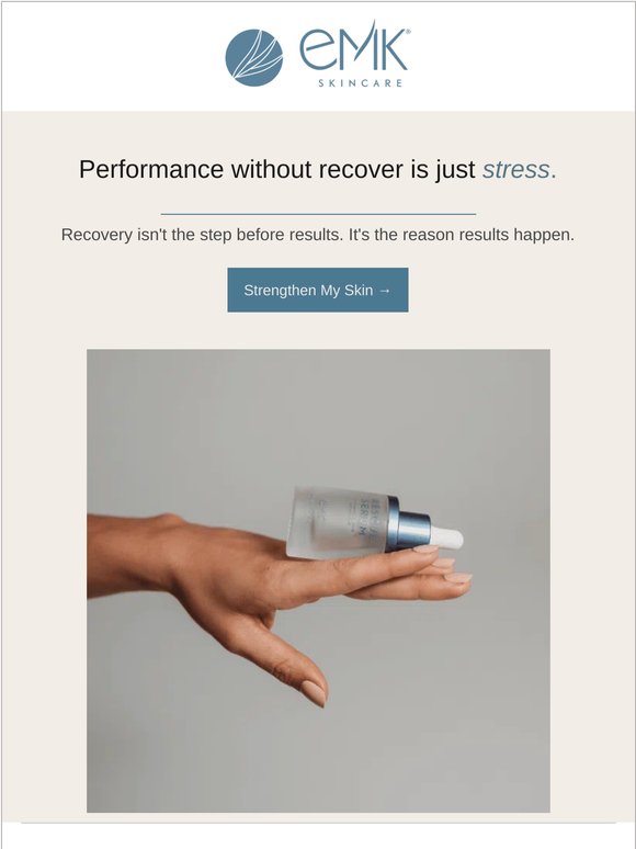 A thank you for making recovery part of your routine.