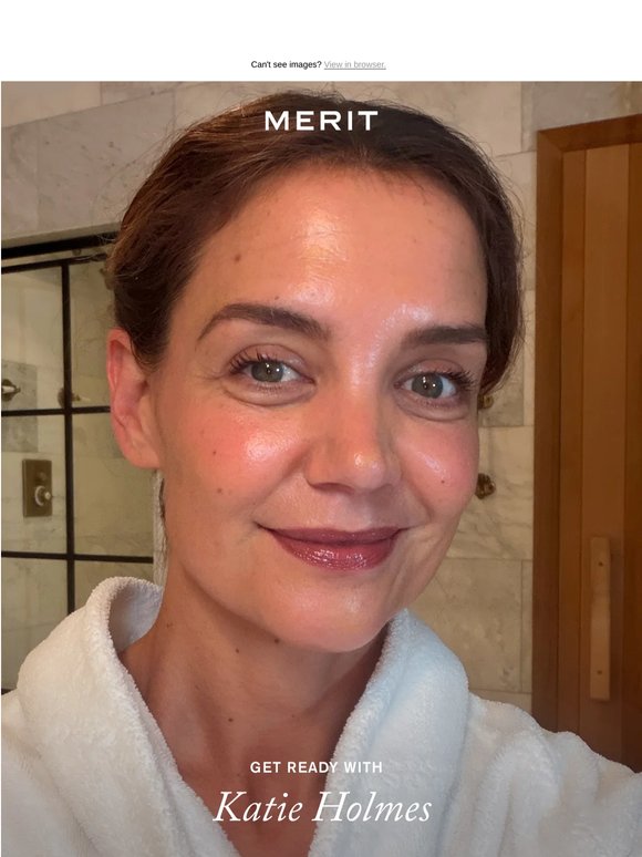Get ready with Katie Holmes