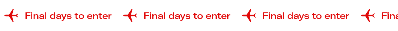 GIF with text: Final days to enter