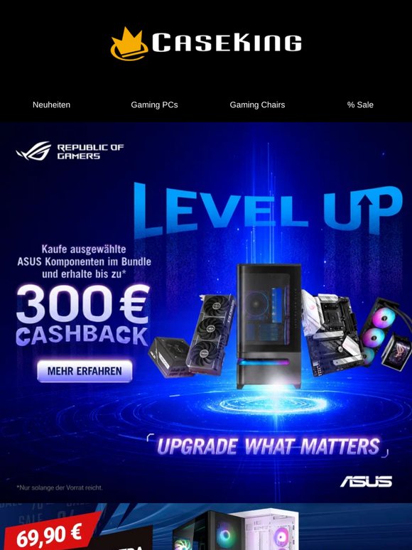 💰 Jetzt ASUS Produkte kombinieren und bis zu 300 € Cashback sichern!