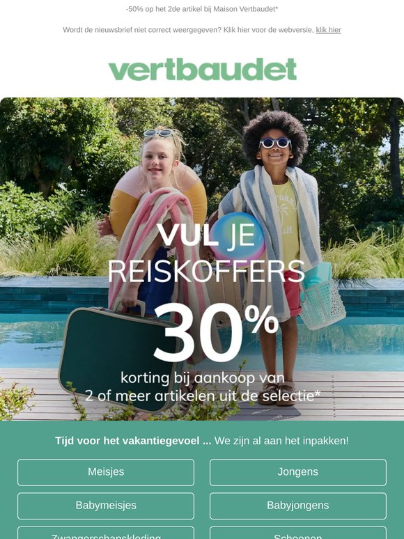 -30% bij aankoop van 2* in zomerlooks, nu geldig 🌞