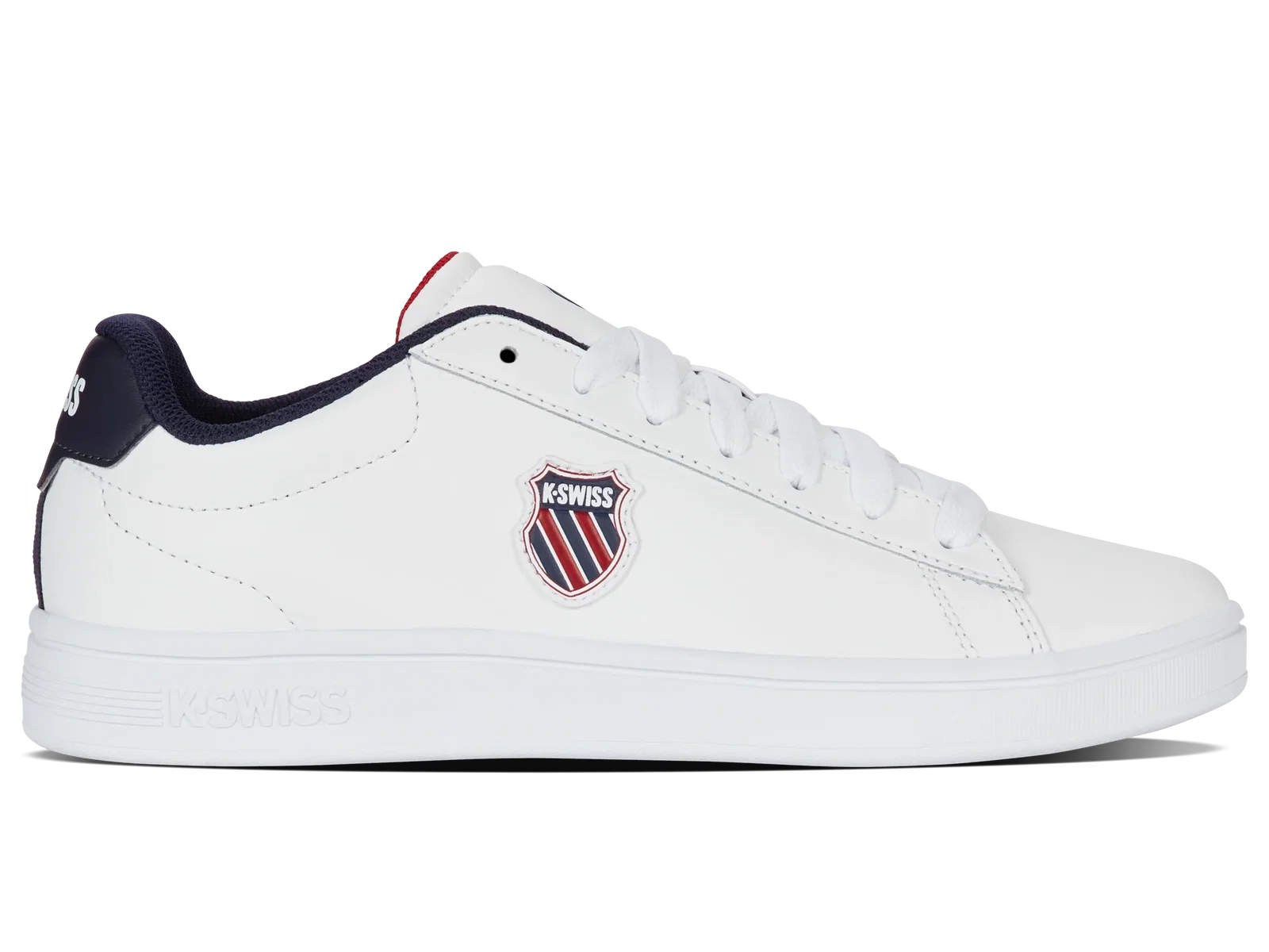 Image of 04412-983-M | COURT SHIELD II | WHITE/PEACOAT/SAMBA RED