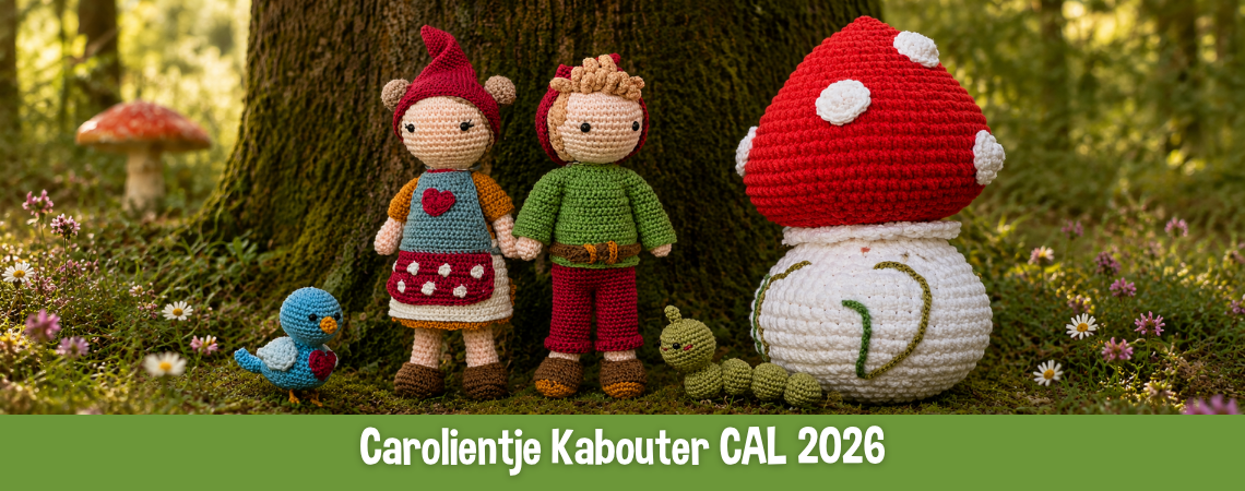 Nieuw: Carolientje en Kareltje Kabouter CAL  🍄