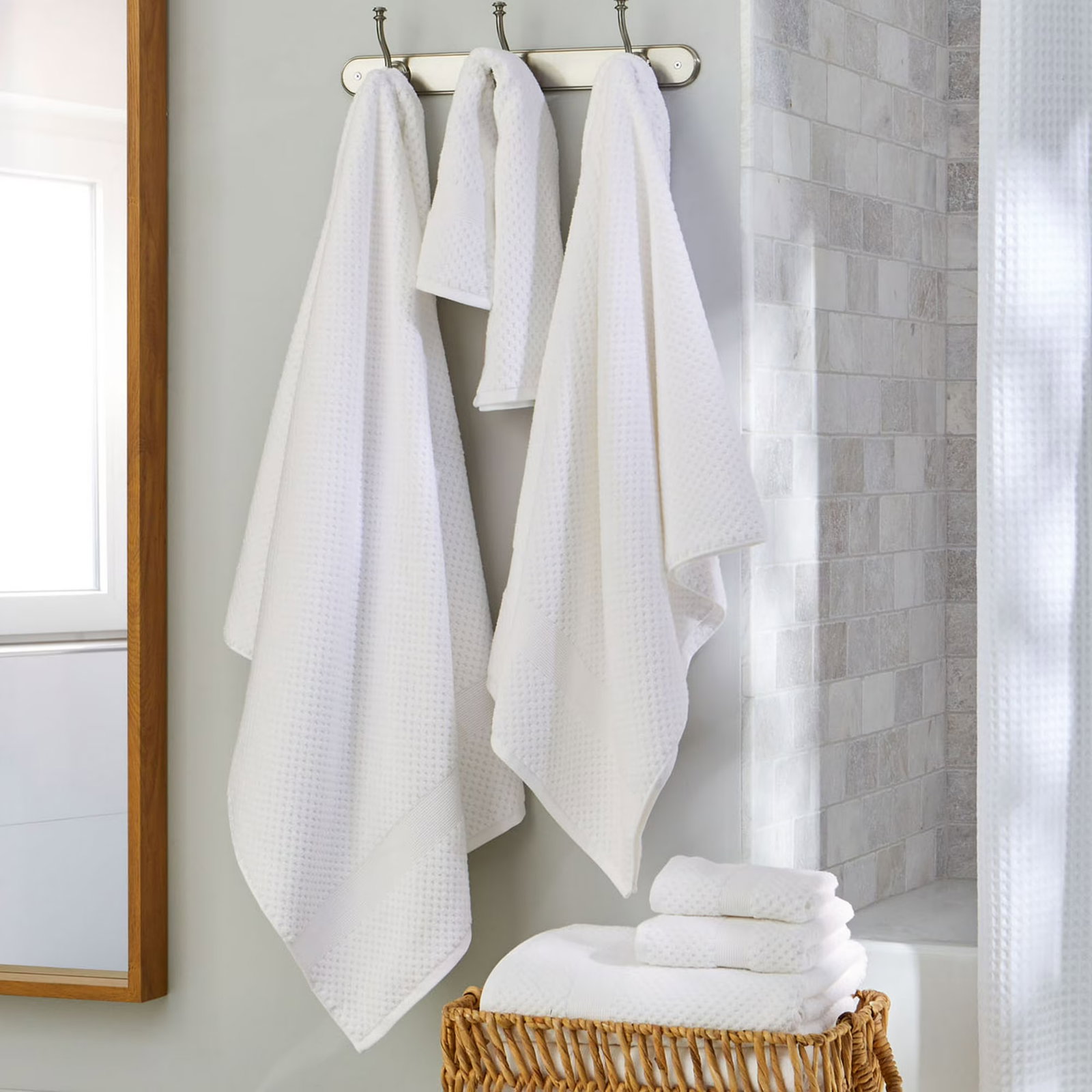 Our Walmart Bath Line Is Brimming with Plush Towels, Stylish Storage, and More