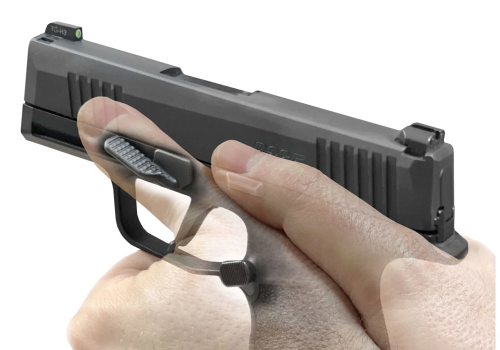 Image of P365 THUMB REST / EXTENDED TAKEDOWN LEVER - NOTCHED - ALIGN TACTICAL