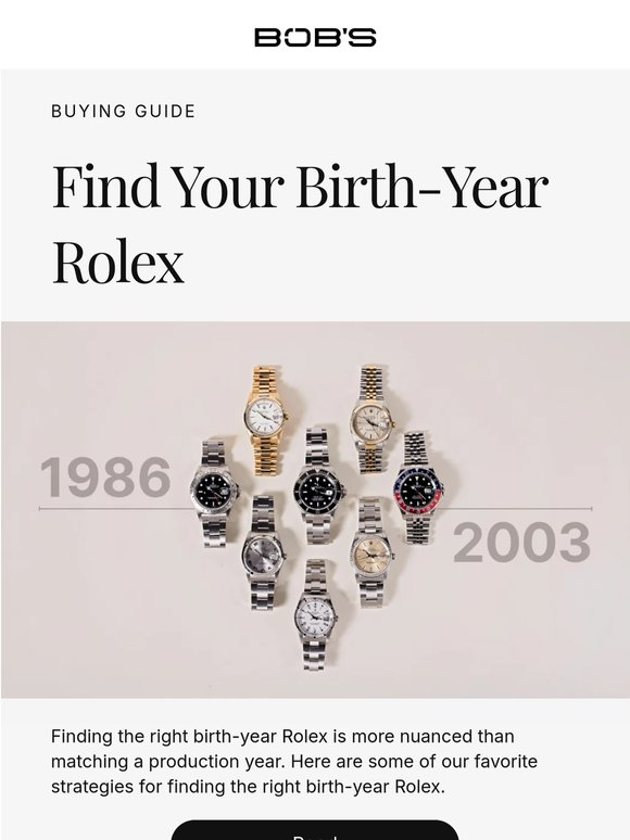 Two Gifts, One Strategy: The Birth-Year Rolex