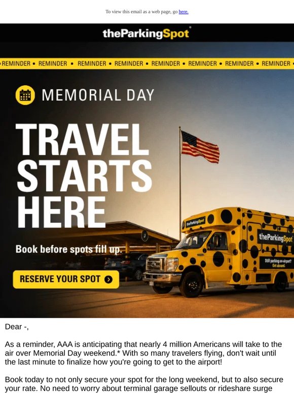 Memorial Day travel plans set? ✈️