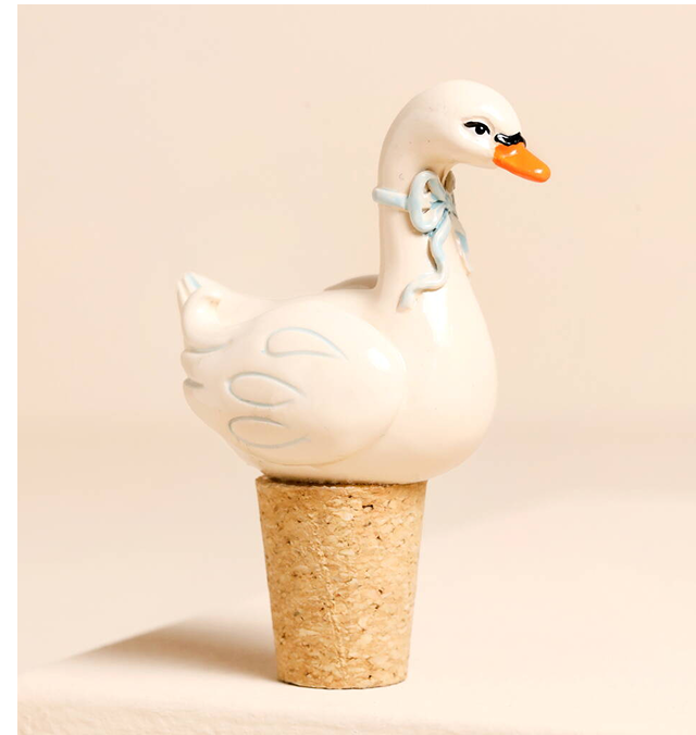 Swan Cork Bottle Stopper