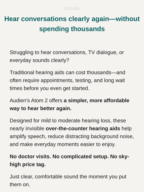 👂 Hear better without spending thousands