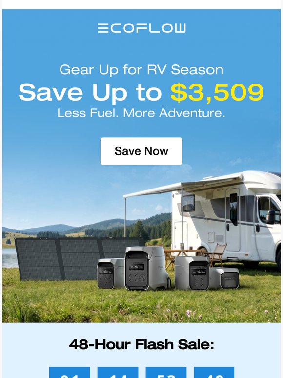 🚨 48-Hour RV Flash Sale | As Low as $289