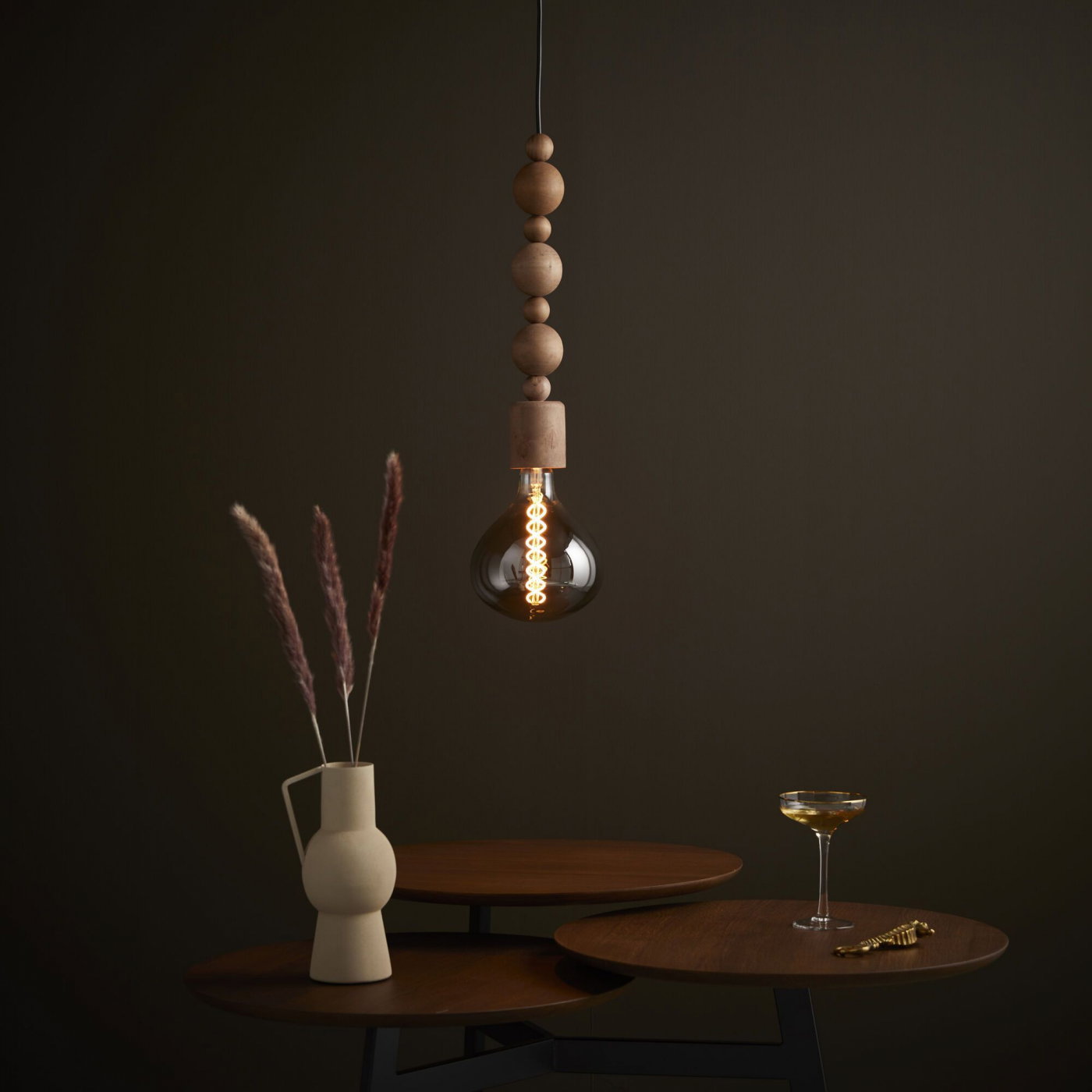 Lighto | Filament LED | Grande douille E27 | Lampe Superlux | Noir | 160mm | 6W
