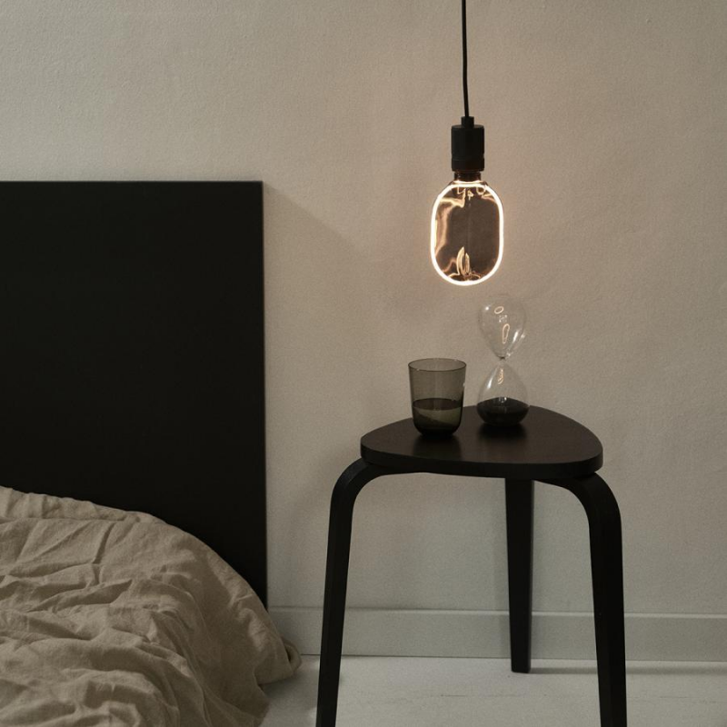 Lighto | Lampe LED | E27 | Lampe ovale | Verre fumé | 100mm | 4W