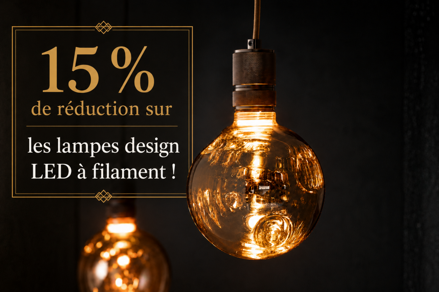 💡⚡ Fais briller ton intérieur avec 15 % de réduction.