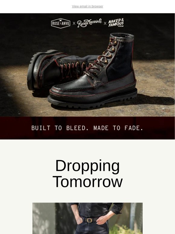 DROPPING TOMORROW Blood Hunter Boot & Blood Brothers Selvedge Denim 🩸