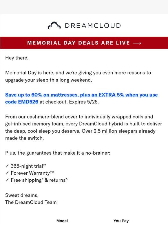 ⚡ Just Dropped: Save Up to 60% + Extra 5% Bonus This Memorial Day