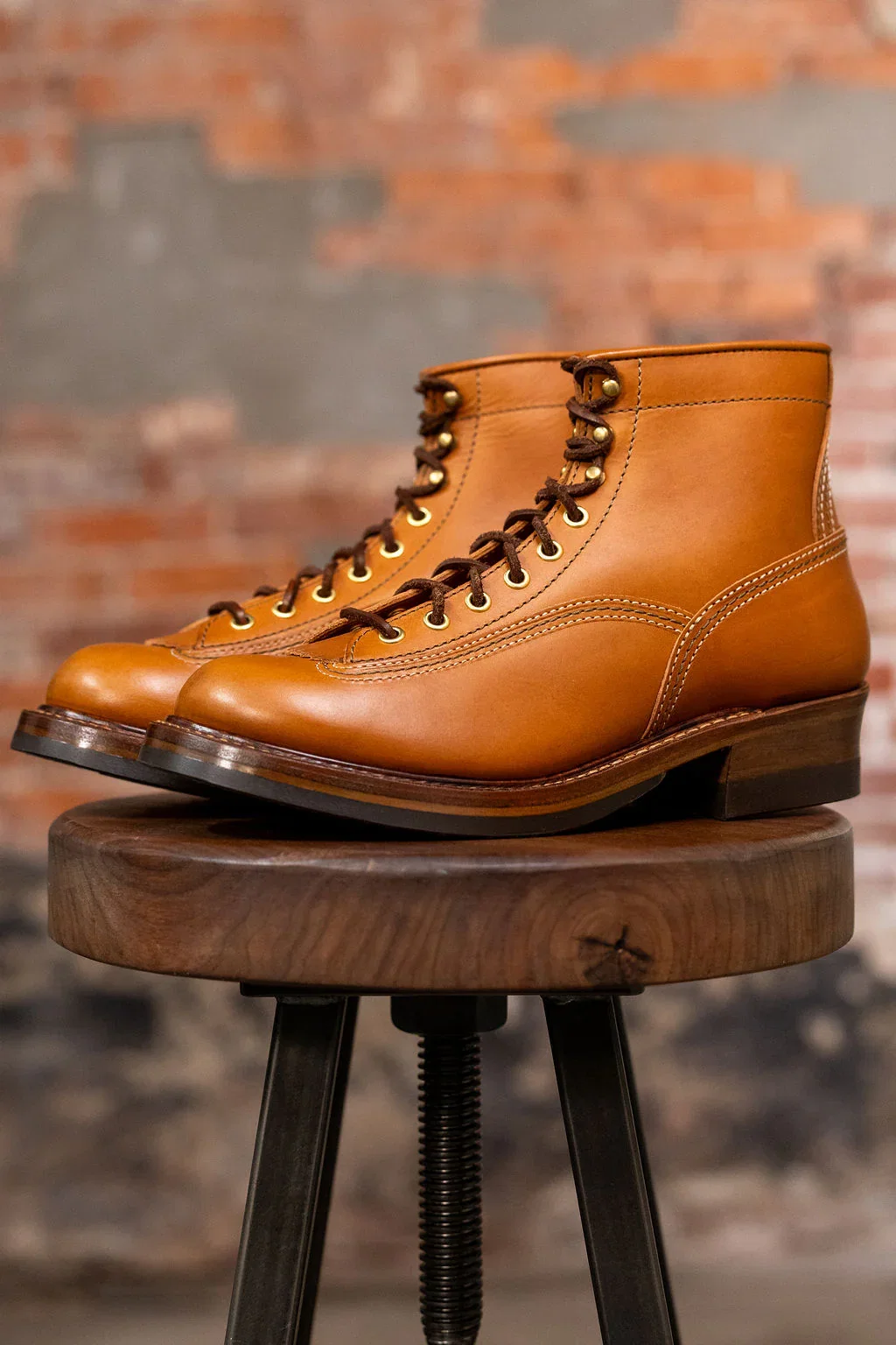 Image of John Lofgren Donkey Puncher Badalassi Carlo Boots - Cognac