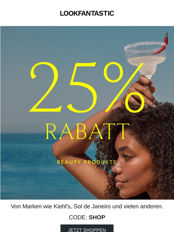 25% Rabatt auf (fast) alles!