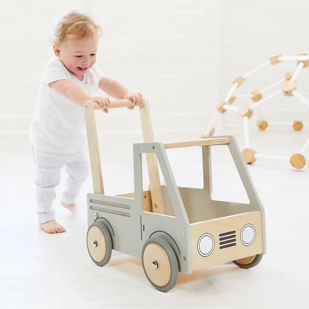 Image of Wooden Push Truck