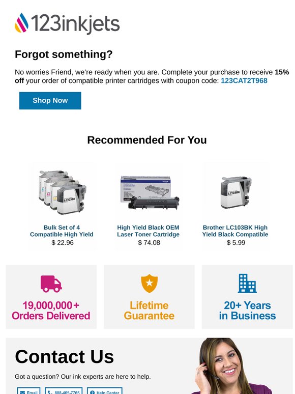 Don't Leave Your Printer Empty–Save Now | 15% Off