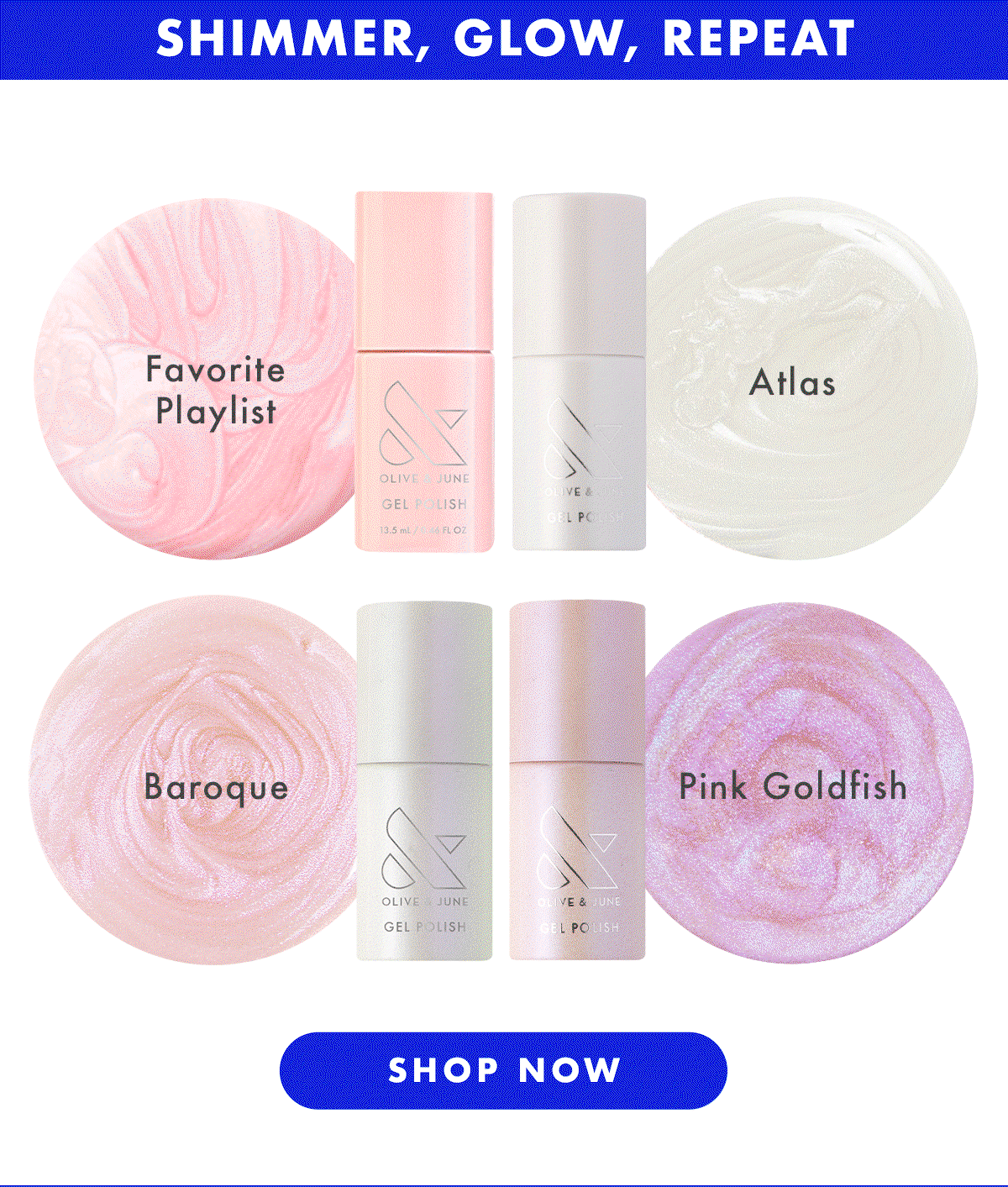 Shimmer, glow, repeat | Shop now.
