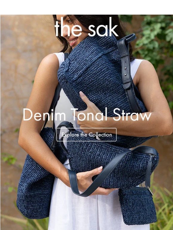 Meet Denim Tonal Straw