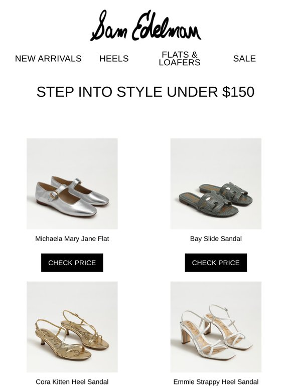 Chic, Comfortable, and Under $150? Yes, Please.