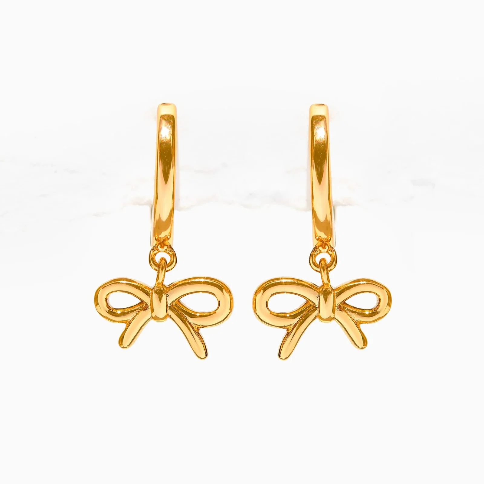 Image of Lil Bow Hoops