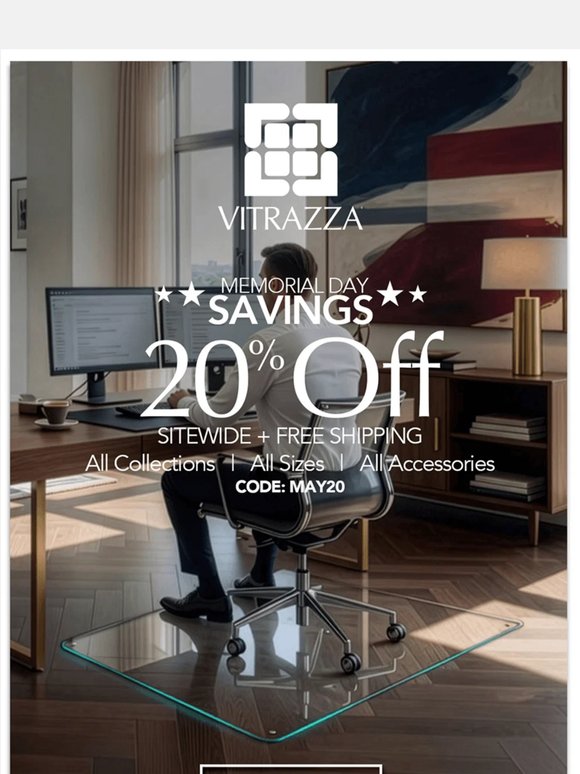 🚨 20% OFF: Memorial Day Sale