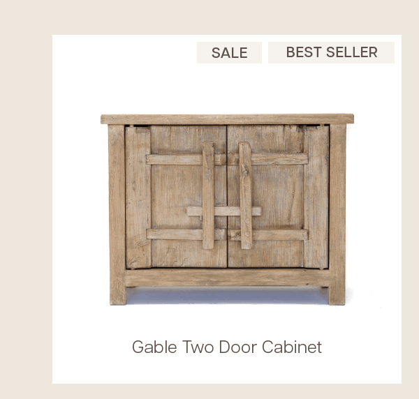 Gable Two Door Cabinet