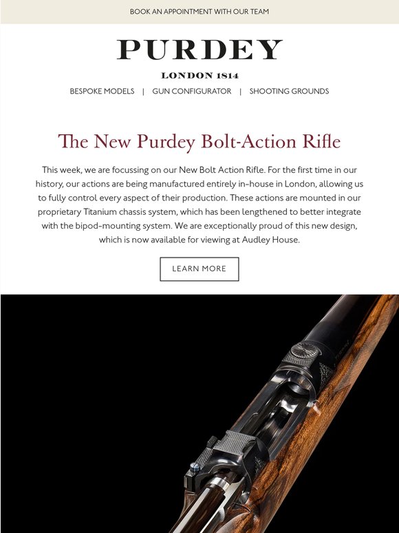 The New Purdey Bolt-Action Rifle