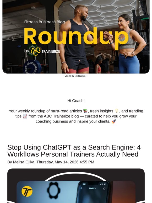 Stop Using ChatGPT as a Search Engine: 4 Workflows Personal Trainers Actually Need