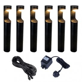 EasyFit Core 12v Garden Lights - Yew LED Outdoor Post Light Kit - 6 Lights