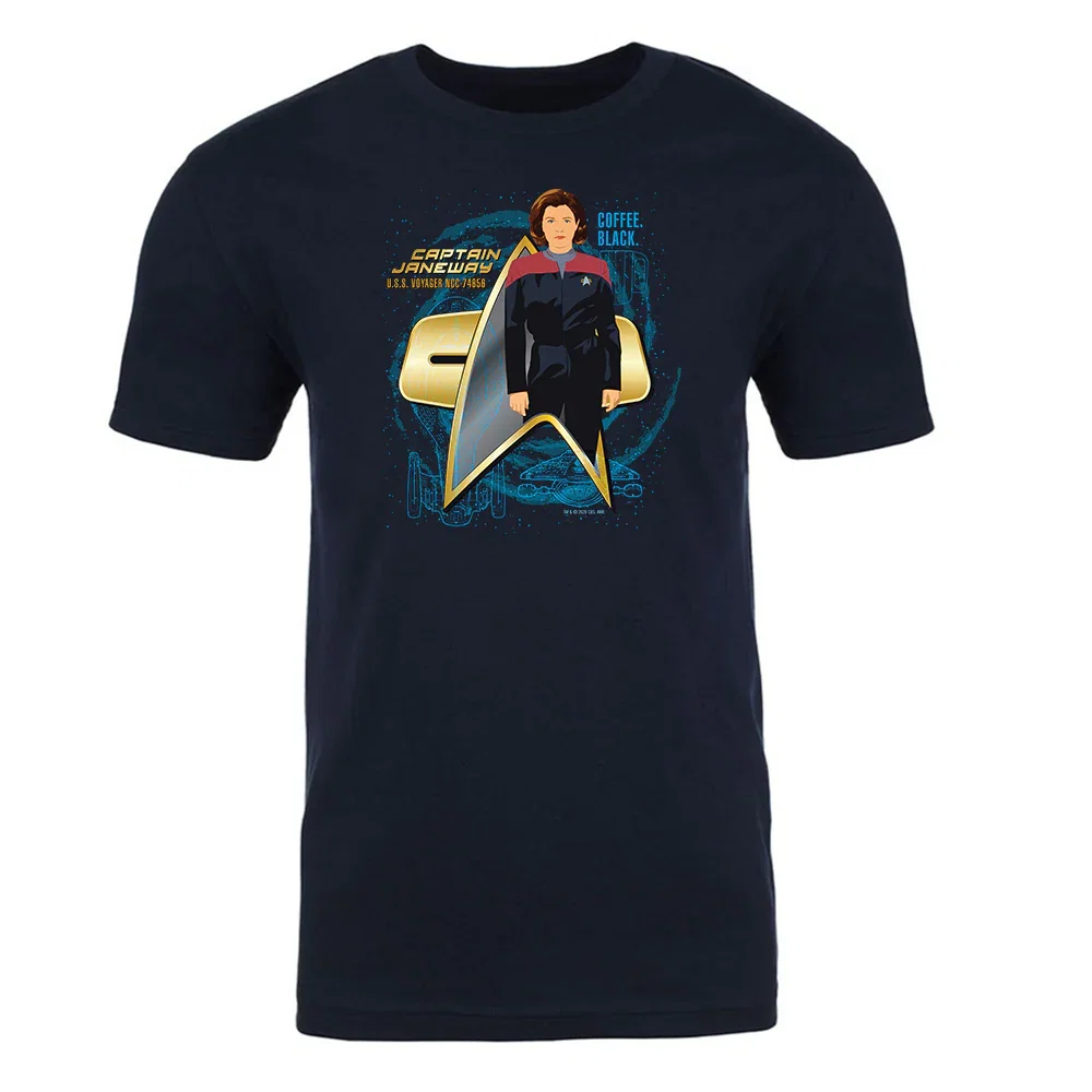Image of Star Trek: Voyager Captain Janeway Adult Short Sleeve T-Shirt