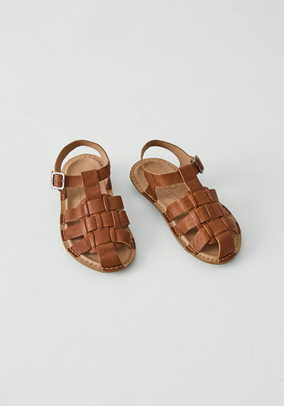 Vibae Leather Fisherman Buckle Sandals