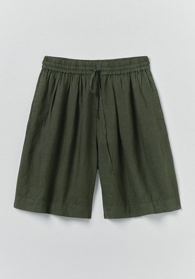 Garment Dyed Lightweight Linen Shorts