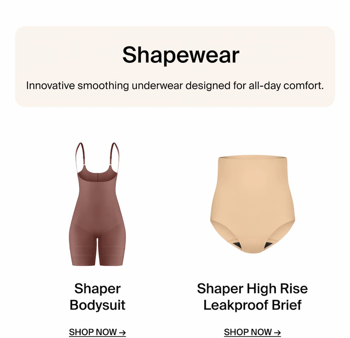 Shapewear - Innovative smoothing underwear designed for all-day comfort