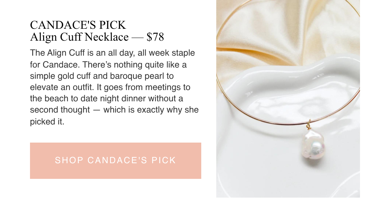 CANDACE'S PICKAlign Cuff Necklace — $78