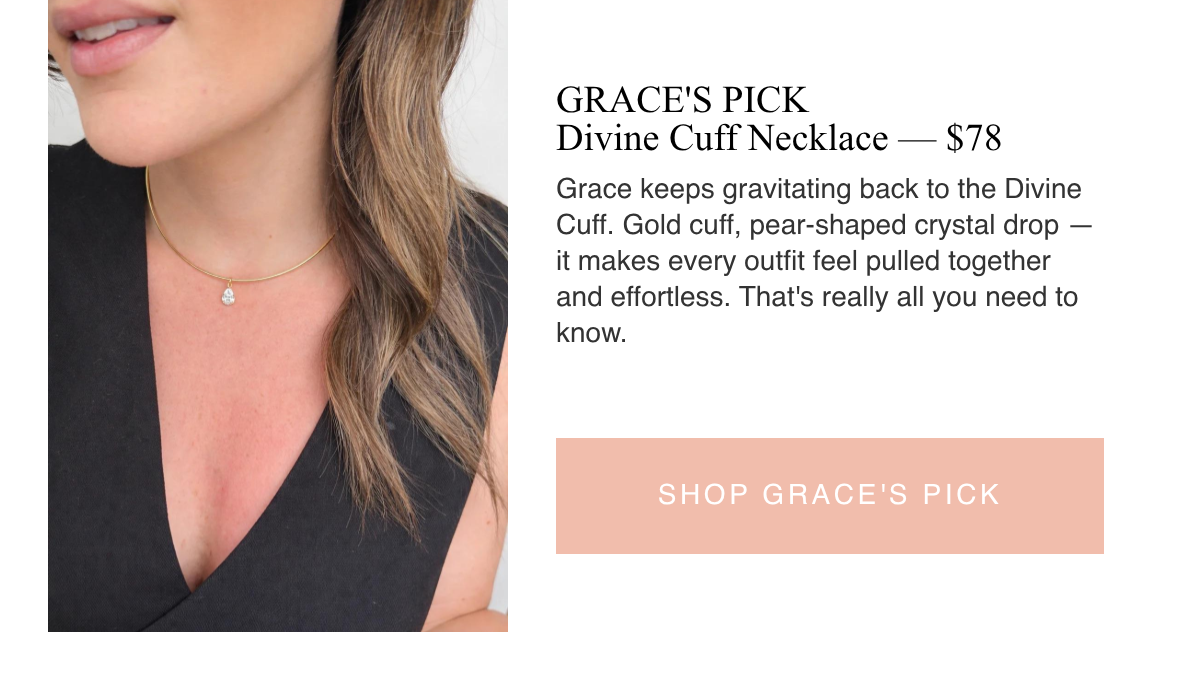 GRACE'S PICKDivine Cuff Necklace — $78